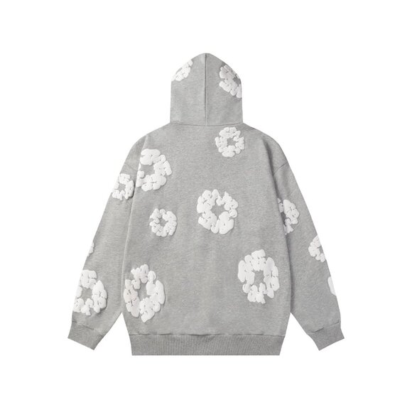Grey Denim Tears Kapok Print Hoodie - Picture 2 of 8